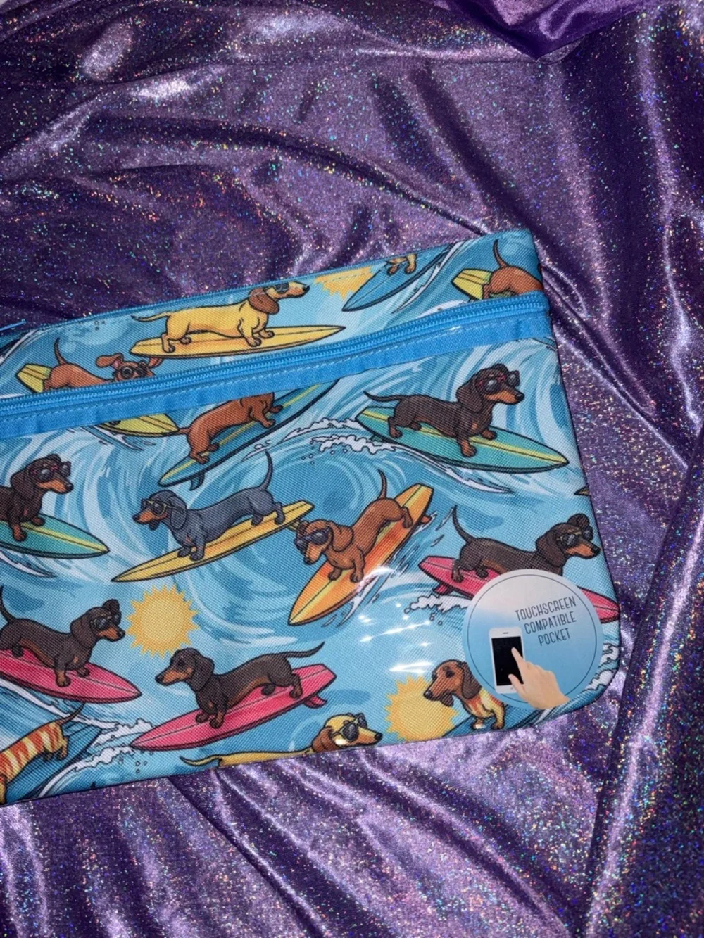 Dachshund Print Swimsuit Sack